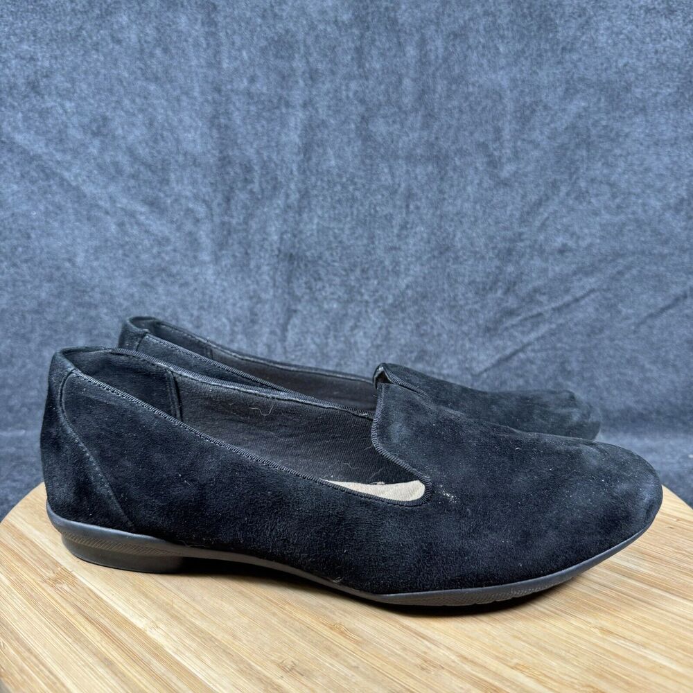 Collection by Clarks Black Suede‎ Loafer Womens 8 Wide